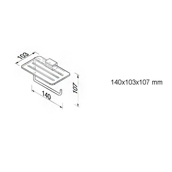 ΧΑΡΤΟΘΗΚΗ ΜΕ ΕΤΑΖΕΡΑ GEESA AIM 8424 ΔΙΑΣΤΑΣΕΙΣ